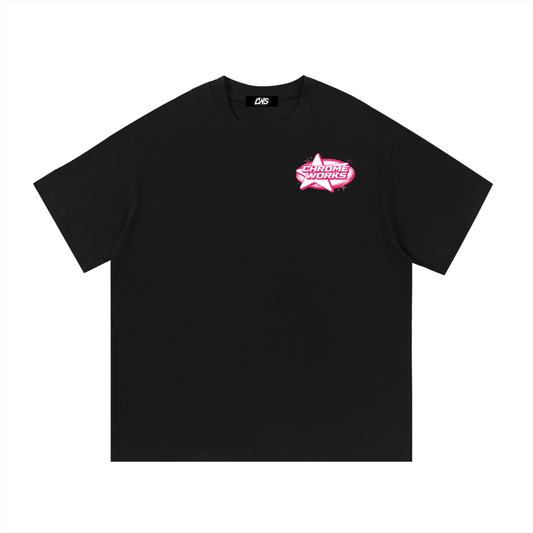 Cotton Pink “Chrome Works” Star Tee