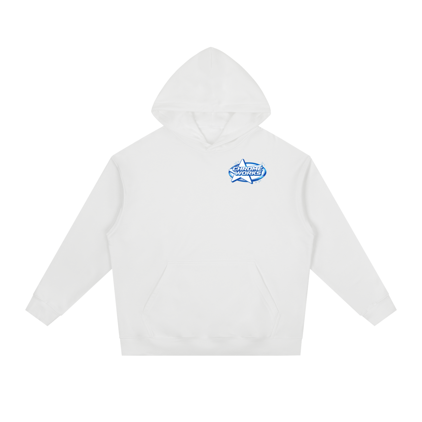 Blue “Chrome Works” Hoodie