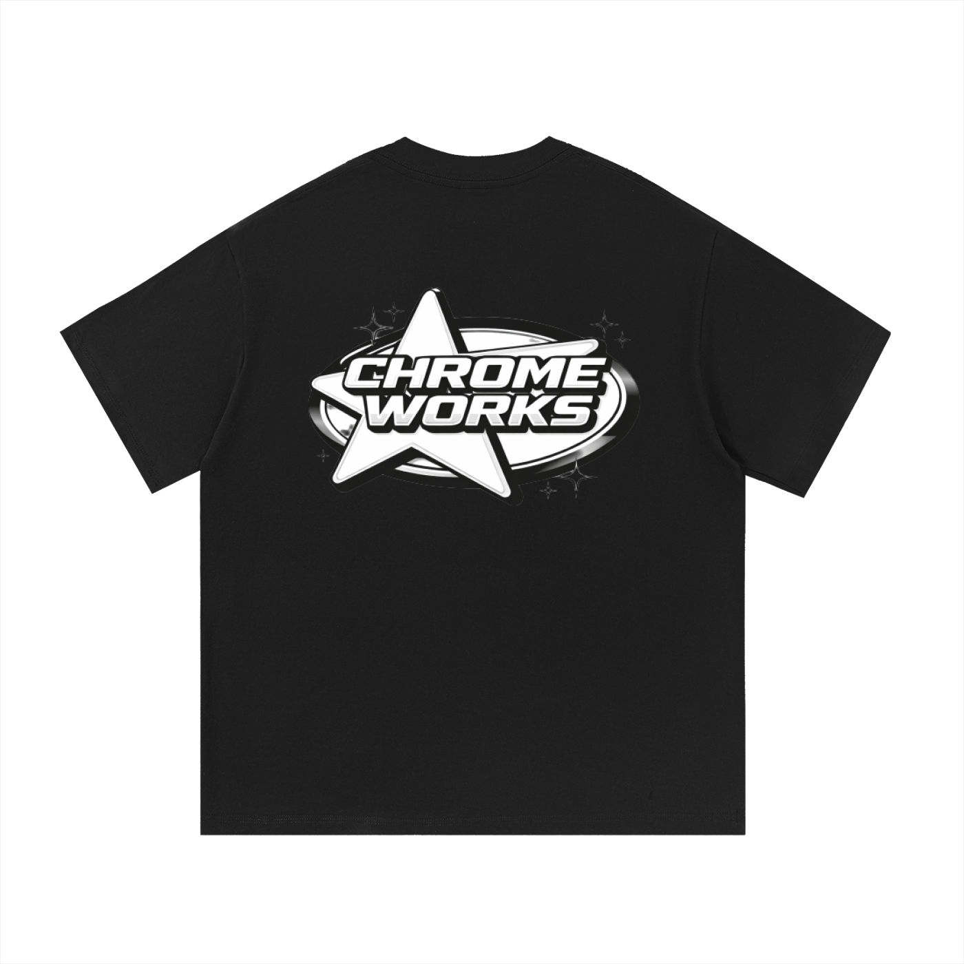 Black “Chrome Works” Tee