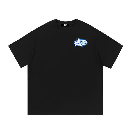 Blue “Chrome Works” Tee