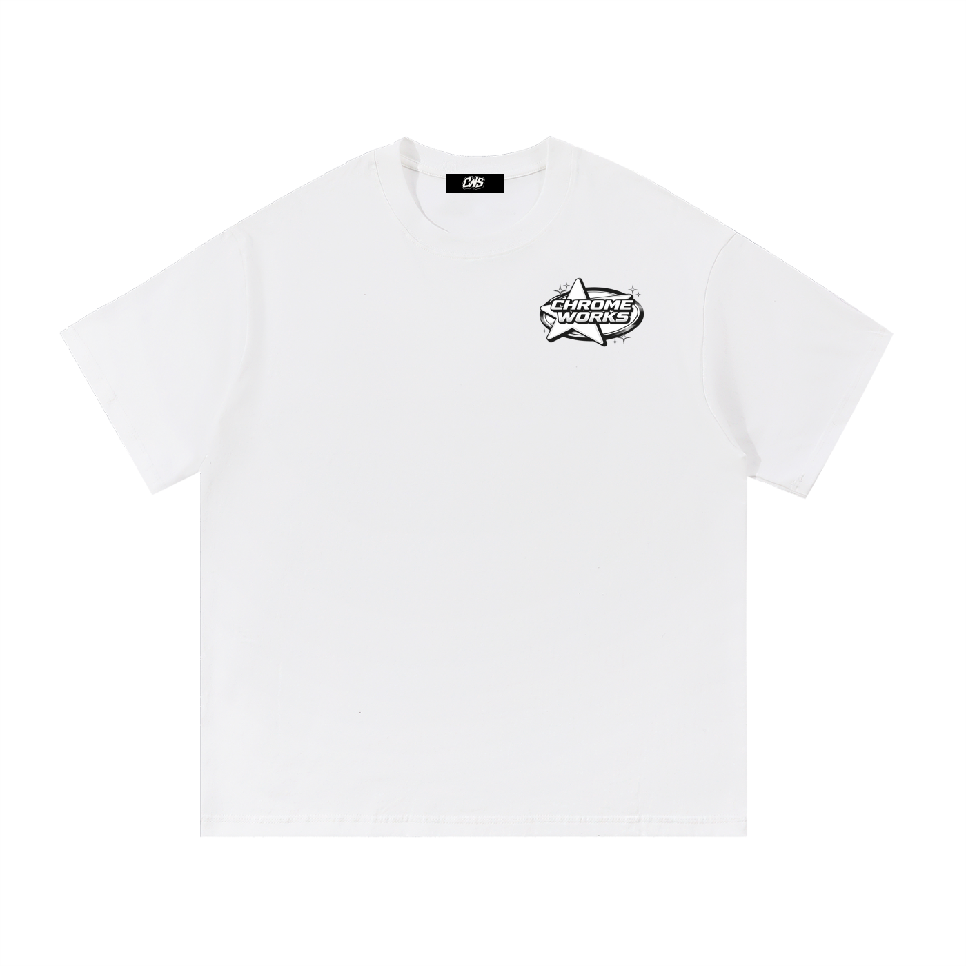 Black “Chrome Works” Tee