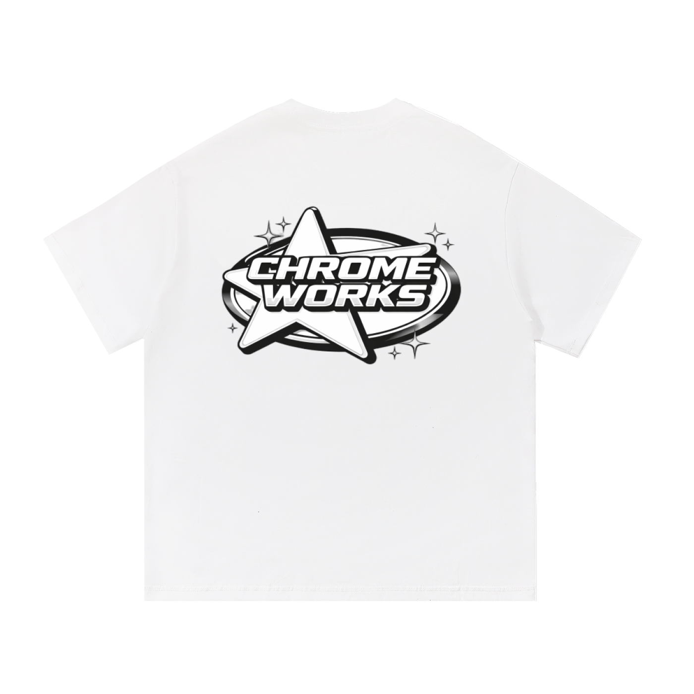 Black “Chrome Works” Tee