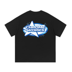 Blue “Chrome Works” Tee