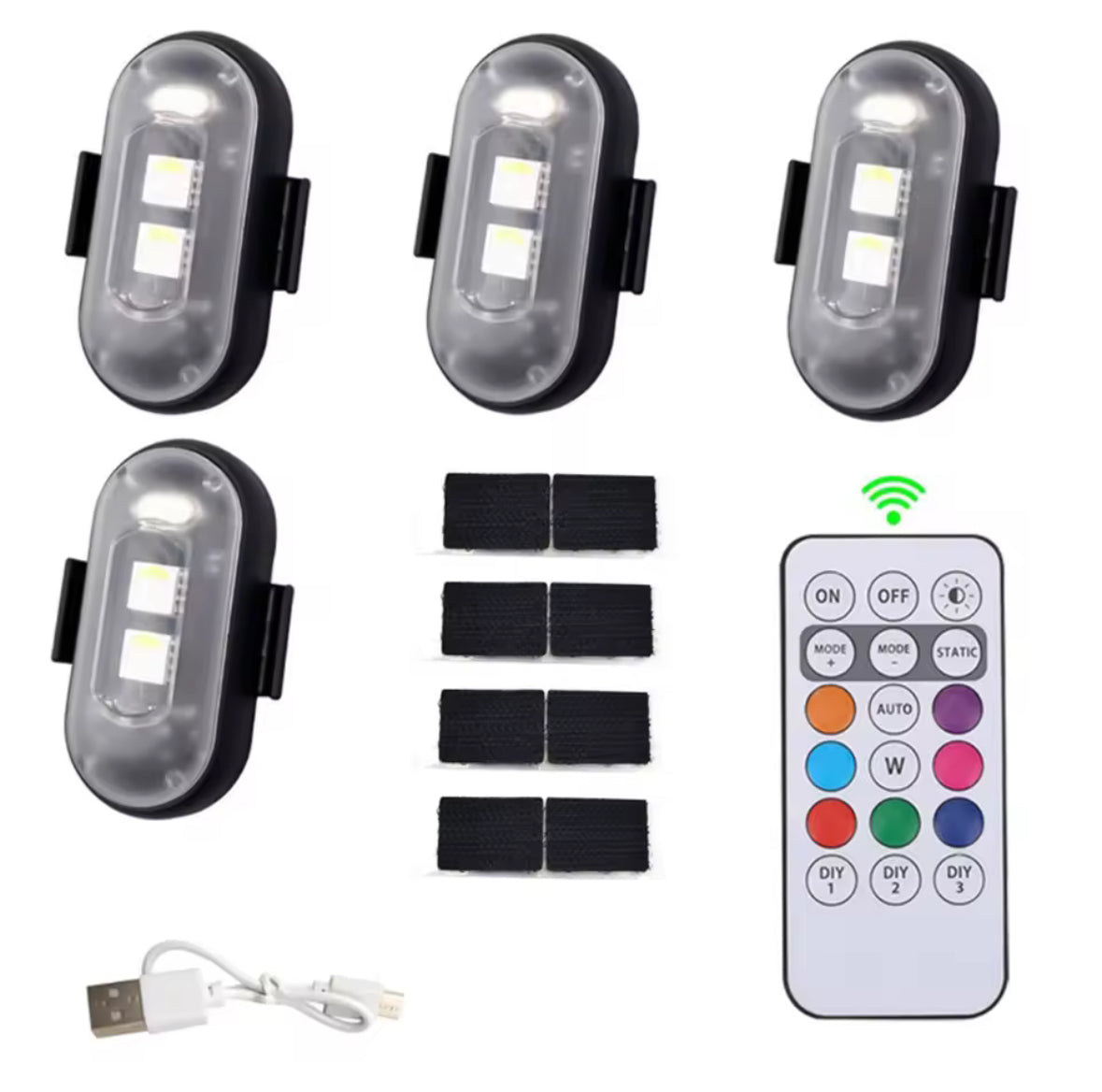 RECHARGEABLE VELCRO ROCKLIGHTS