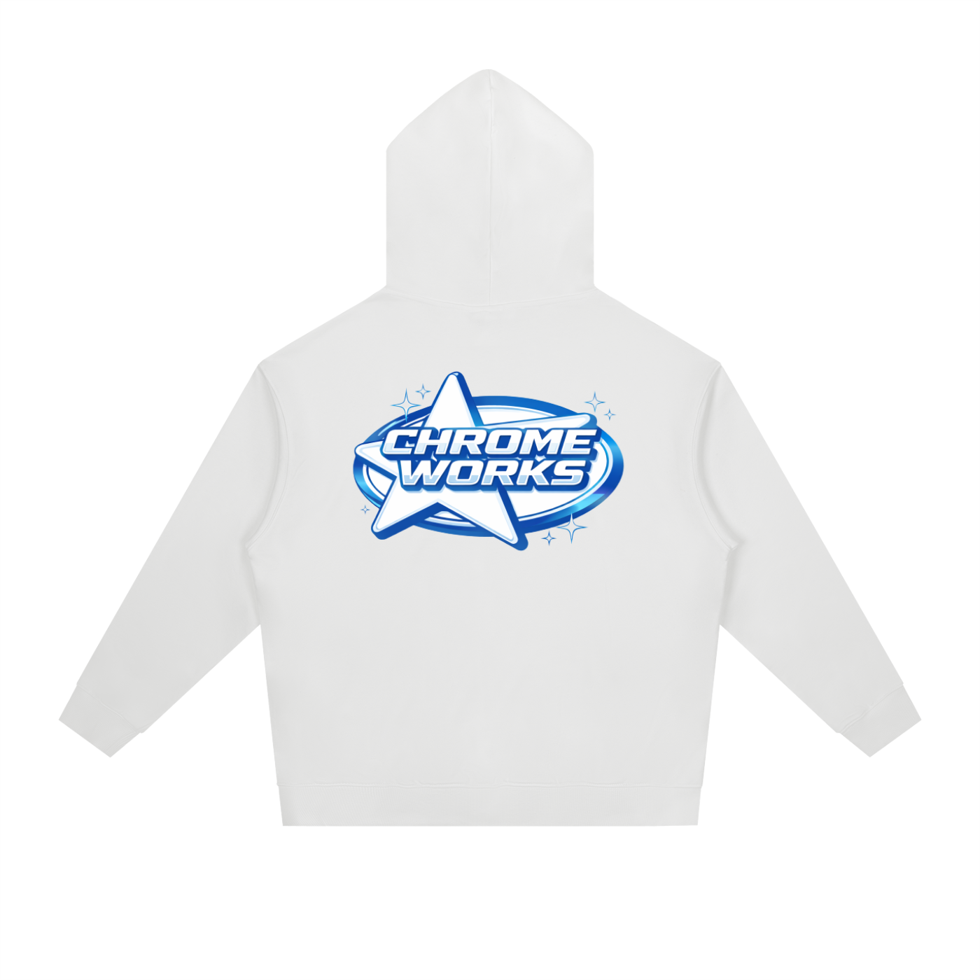 Blue “Chrome Works” Hoodie