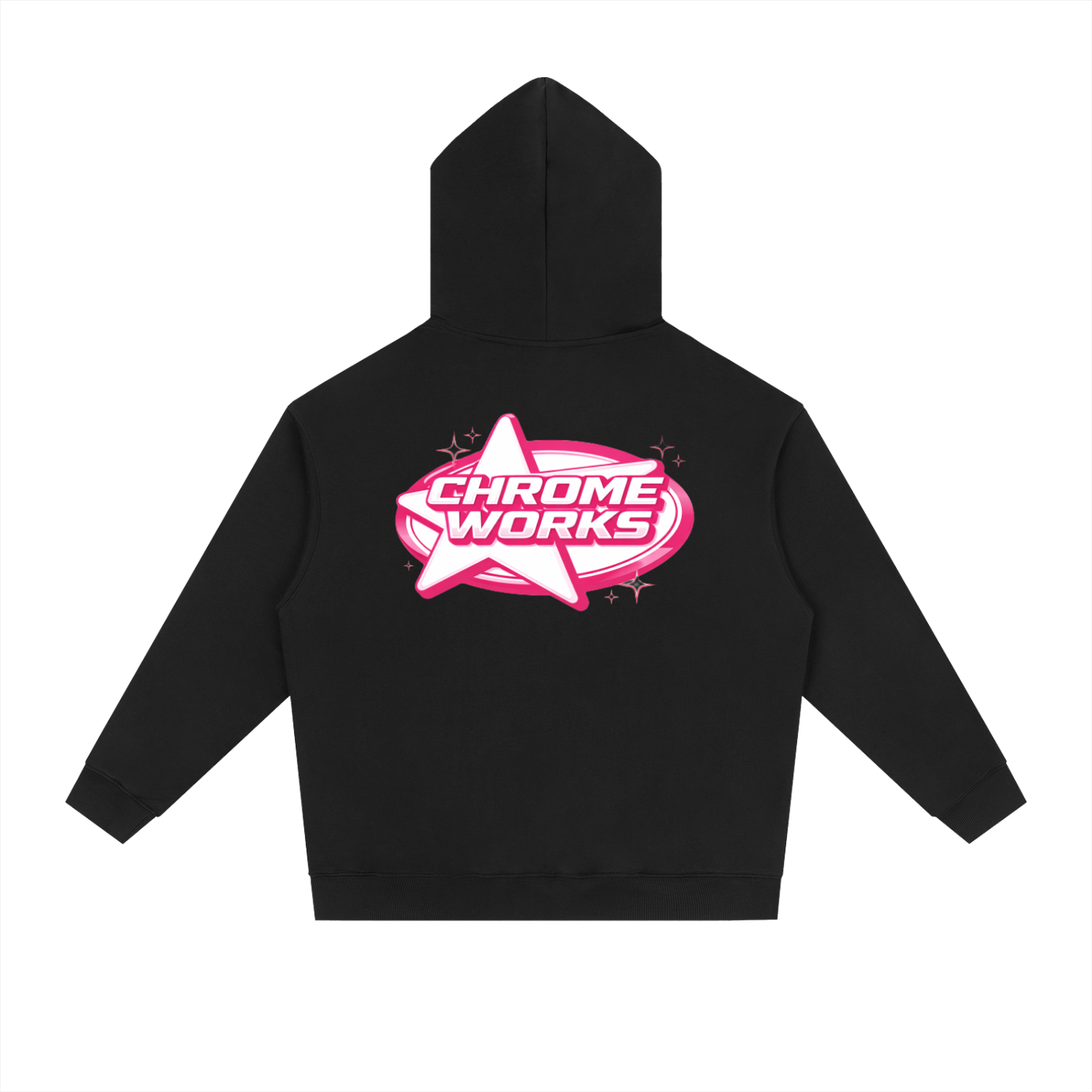 Pink “Chrome Works” Hoodie