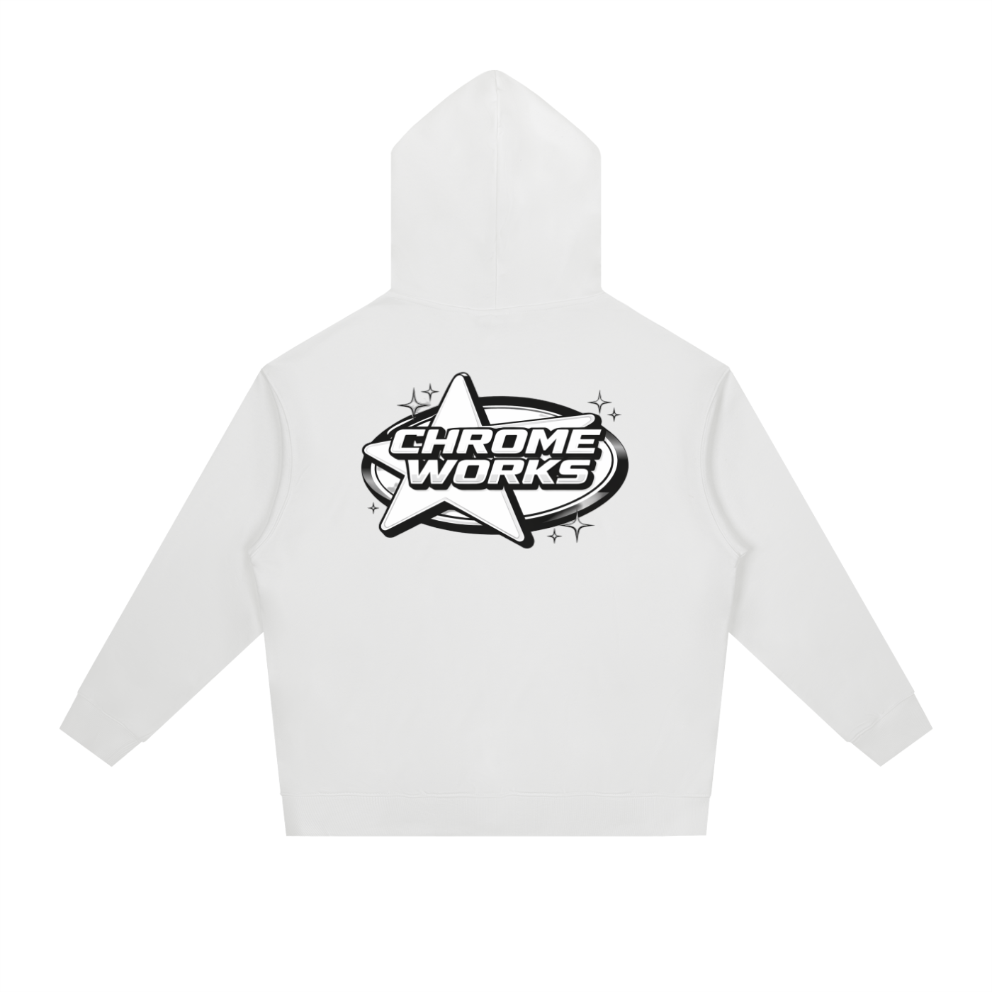 Black “Chrome Works” Hoodie