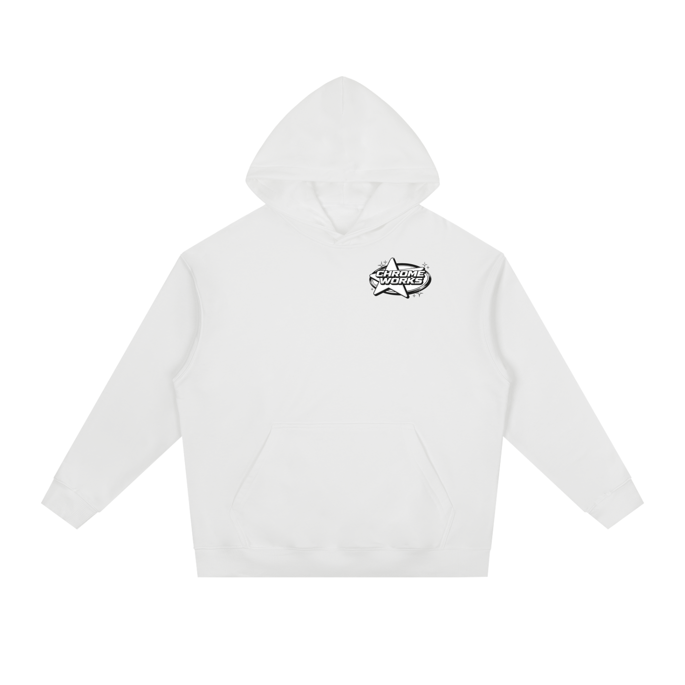 Black “Chrome Works” Hoodie